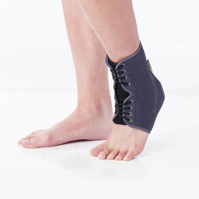 Easy tie on ankle brace